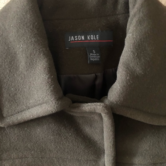 Brown Jason Kole wool coat - small - Picture 2 of 9